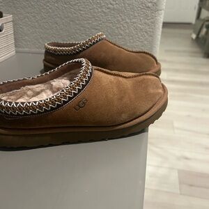 UGG Women's Brown Suede Slippers